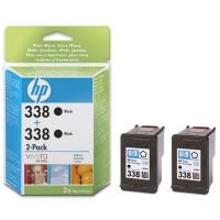 HP 338 Black Inkjet Print Cartridges 2-pack with Vivera Ink