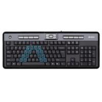 Tastatura ultraslim A4Tech KLS-50, PS2, neagra