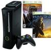 Consola XBOX 360 Elite HDD 120GB, controller wireless, casti) + joc Too Human + joc Halo 3