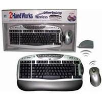 Kit wireless A4tech tastatura + mouse optic KBS-2548RP, PS2, argintiu/negru