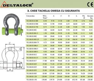 CHEIE TACHELAJ OMEGA CU BOLT SI SIGURANTA