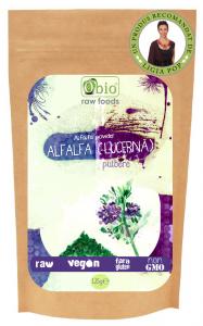 Alfalfa (lucerna) pulbere verde raw 125g -