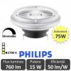 Bec LED Philips - MASTER LEDspot LV AR111 D 15-75W 24D 927 alb-cald