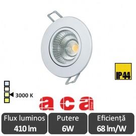 ACA Lighting Spot Led Orientabil Alb  6W 3000K Alb-Cald