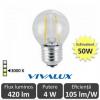 Bec led clasic vivalux 4w 420lm e27 gf45