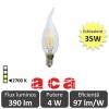 Bec led aca - classic filament led 4w deco e14 2700k