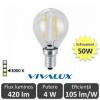 Bec LED Clasic Vivalux 4W 420lm E14 GF45