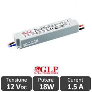 Sursa alimentare GLP LED 18W 12V IP67