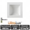 Downlight led patrat lumina indirecta 8w 4200k (
