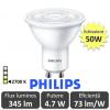 Spot led philips - classic mv 4.7-50w gu10 nedimabil 2700k