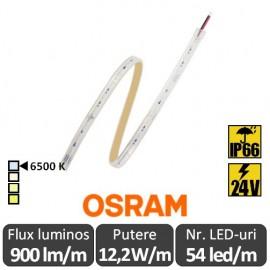 Banda LED flexibila - Osram VFP900 865 12,24W/m 24V rola 5m alb-rece