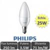 Bec led philips - corepro ledcandle 3,5w e14 230v b38 alb-cald