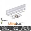 Ultralux tub led thermoplastic 10w t5 900mm 4200k alb-neutru