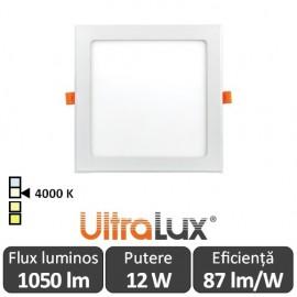 Ultralux Panou Led 12W Alb-Neutru LPS1240