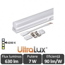 Ultralux Tub LED Thermoplastic 7W T5 650mm 4200K alb-neutru
