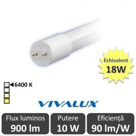 Tub LED Vivalux Royal LED 10W T8 600mm 6400K alb-rece