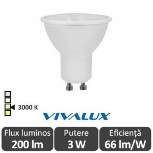 Bec Vivalux LED SPOT GU10 Vivalux 3W Beta Led