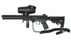 Echipament Paintball Tippmann A5 Stealth with Cyclone Feed, Remote and Flatline Barrel