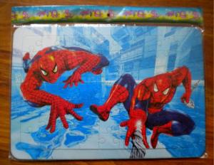 Puzzle carton dublu Spiderman