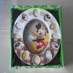 Ceas copii de perete Mickey verde