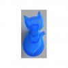 Buton plastic pisica albastra