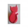 Buton plastic pisica rosie