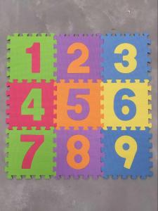 Covor puzzle cu numere din spuma