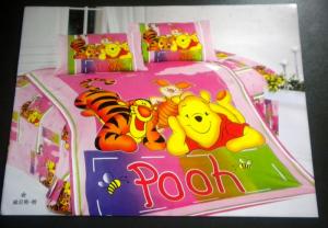 Cuvertura pat copii Pooh, Tigrila si Porcusor
