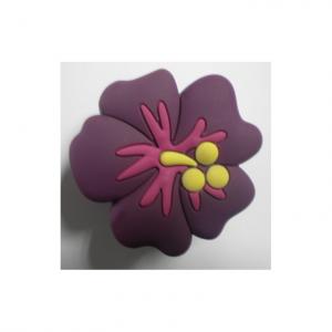 Buton soft plastic Floare Violet
