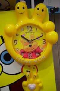 Ceas de perete cu pendul Pooh "I love You"
