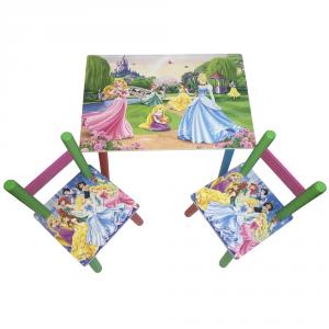 Masuta copii cu 2 scaunele Princess Garden