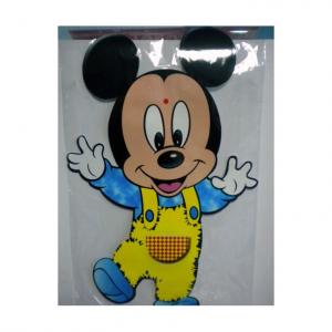 Sticker mediu Mickey in salopeta