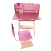 Birou reglabil cu scaunel reglabil copii simple roz