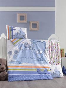 Lenjerie bebe Bear - Albastru
