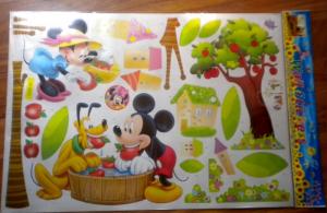 Sticker New Fashion Mickey Mouse, Minnie Mouse si Pluto
