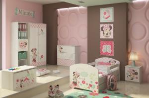 Camera pentru copii Minnie Mouse Bianco