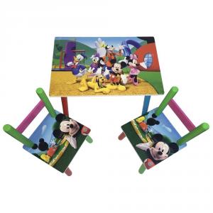Masuta copii cu 2 scaunele Mickey Mouse Clubhouse