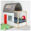 Patut de lemn reversibil suspendat tent house