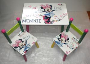 Masuta copii cu 2 scaune Disney Minnie Mouse