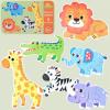 Puzzle jungle animals