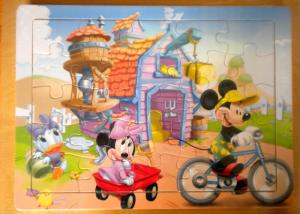 Puzzle lemn Mickey, Minnie si Daisy