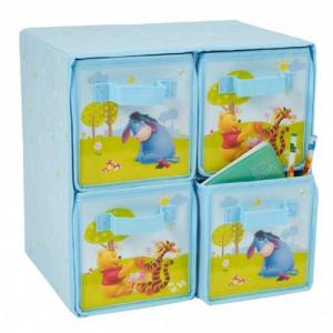Cutie depozitare cu 4 sertare Pooh
