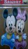 Sticker mediu Mickey Mouse si Minny