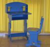Birou copii cu scaunel reglabil Albastru