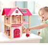 Casuta papusi cu mobilier Pink DollHouse