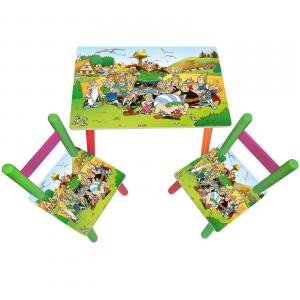 Masuta copii cu 2 scaunele Asterix si Obelix