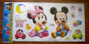 Sticker New Fashion Mickey si Minnie bebelusi