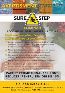 Tratament antialunecare Sure-Step pt. Cada de Baie