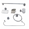 Accesorii baie cromate OSLO - set 7 piese