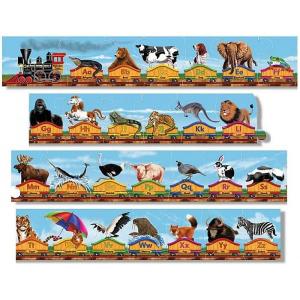 Melissa & Doug - Puzzle de podea Trenul alfabet MD0424